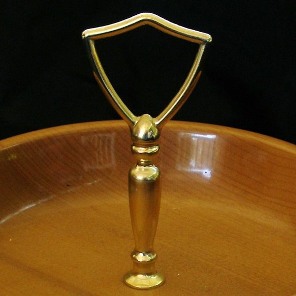 House of Myrtlewood Coos Bay Oregon Nut Candy Dish Bowl With Handle Vintage - Picture 2 of 4